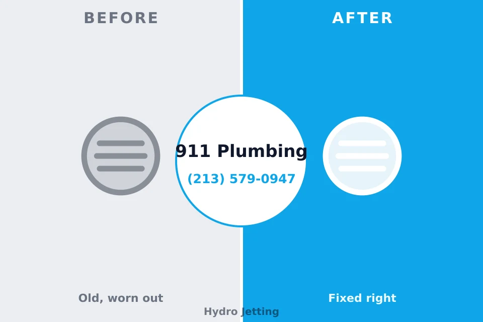 Before and after: plumbing company Los Angeles, CA